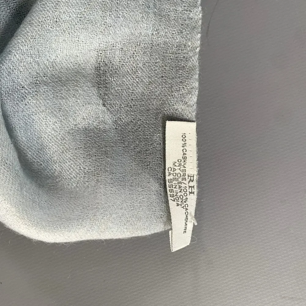 RH Blue Solid Cashmere Scarves